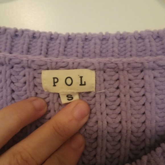 POL Oversized Chunky Knit Cropped Sweater - Picture 3 of 4